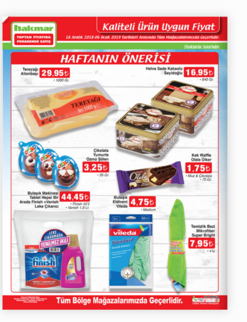 Hakmar 18 Aralık-6 Ocak insert indirimli ürünleri | Hakmar'da bu hafta neler var? 