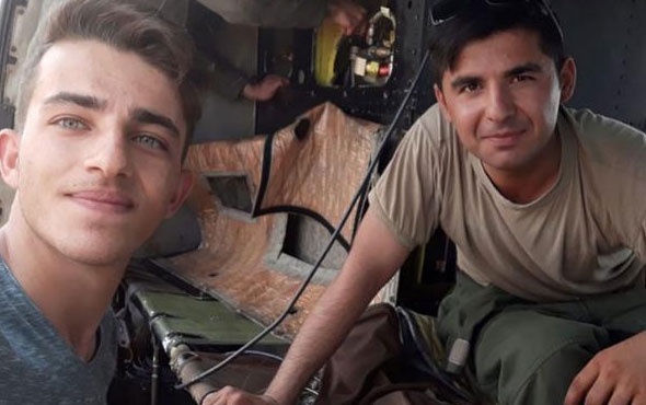 Acil iniş yapan askerlere köylüler sahip çıktı