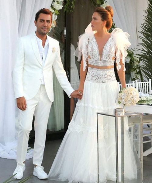 Seren Serengil'le Yaşar İpek Bodrum'dan düğün yaptı