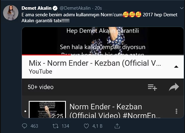 Norm Ender Kezban sözleri | Norm Ender Demet Akalın videosu