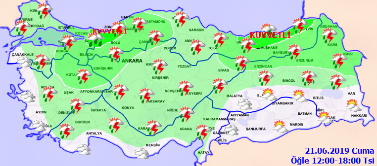 Meteoroloji uyardı: sel, su baskını, yıldırım düşmesi, heyelan, dolu
