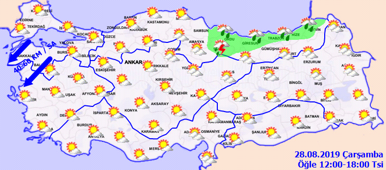 Meteoroloji'den kuvvetli yağış ve kuvvetli rüzgar uyarısı!