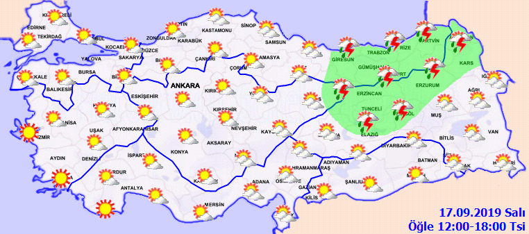 Meteoroloji saat vererek uyardı: gök gürültülü sağanak yağış geliyor!