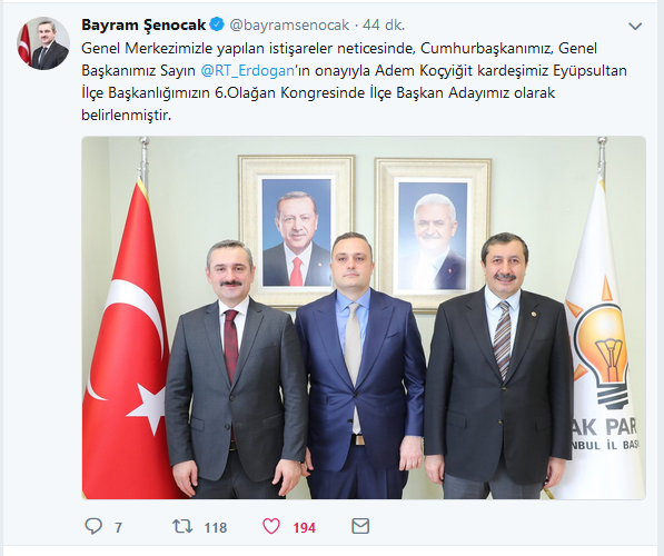 AK Parti İstanbul’un Tuzla ve Eyüpsultan İlçe Başkan Adayları belli oldu