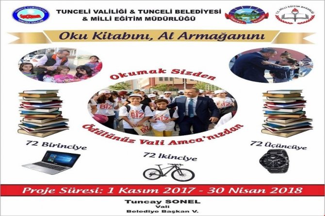 Tunceli’de “Oku Kitabını, Al Armağanını” projesi