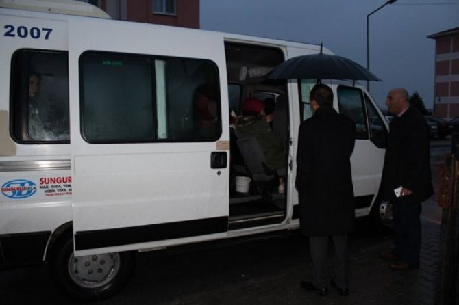 Sungurlu’da öğrenci servislerine sıkı denetim!