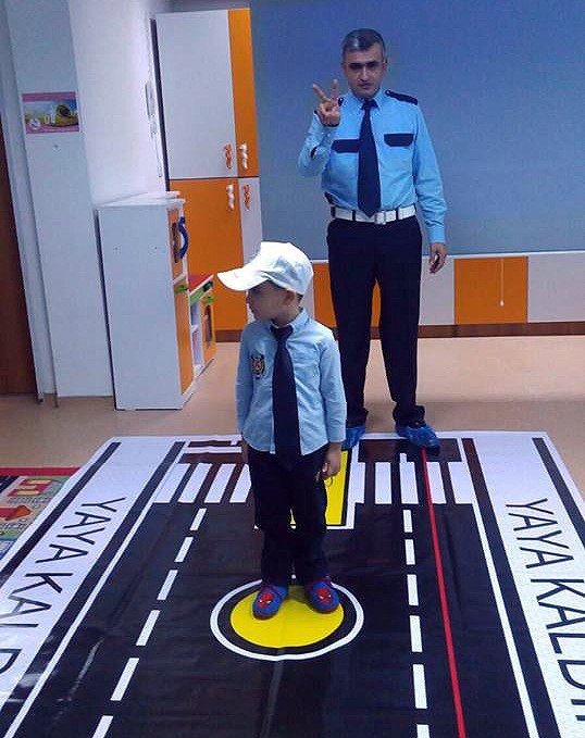 Fatsa Hacer Yücel Anaokulunda Miniklere trafik eğitimi