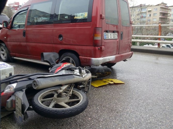 Rasathane Mahallesi trafik kazası: 1 yaralı