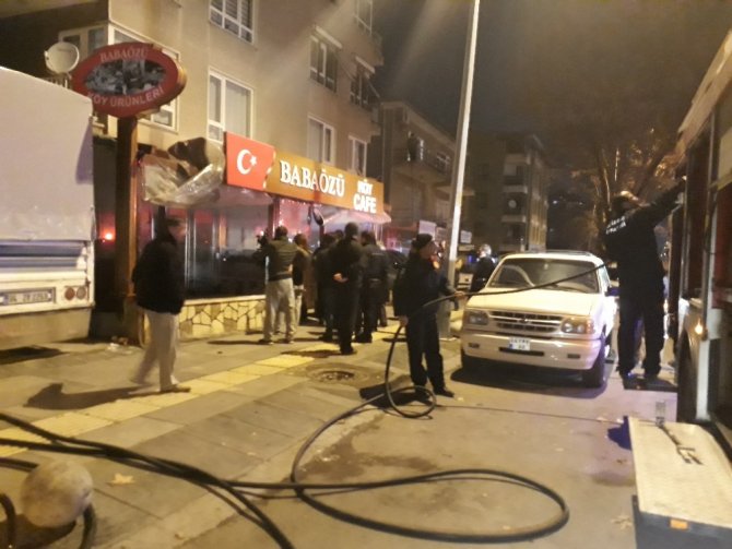 Çankaya haberleri: Emek Mahallesi'nde iş yeri yangını!