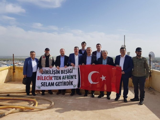 Suriye’de güvenliği sağlayan Türk Polis Birliği teşkilatına ziyaret