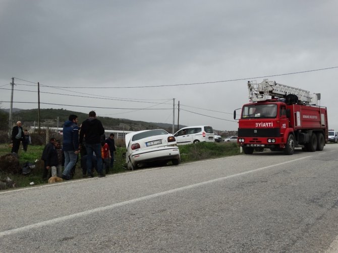 Kütahya'da Otomobil Takla Attı: 1 Yaralı