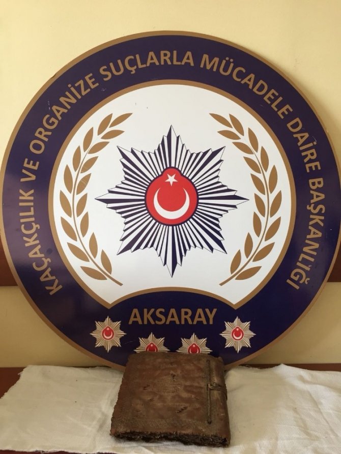 Aksaray’da Tarihi Eser Operasyonu