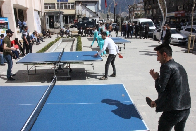 Hakkari’de dünya masa tenisi etkinliği