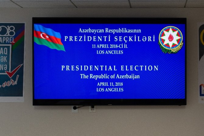 Azerbaycan Seçimlerinde oy verme işlemi Los Angeles Başkonsolosluğu’nda başladı