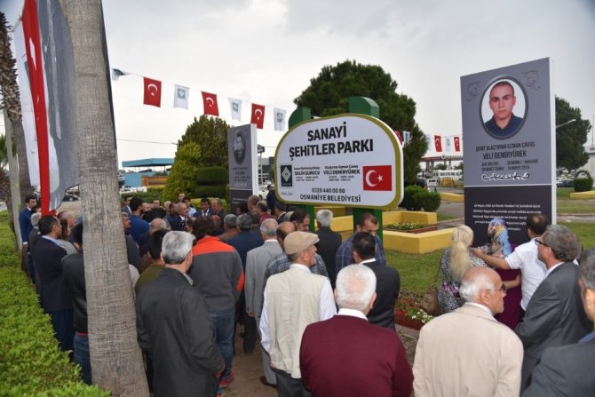 Şehitlerimizin İsimleri Parka Verildi