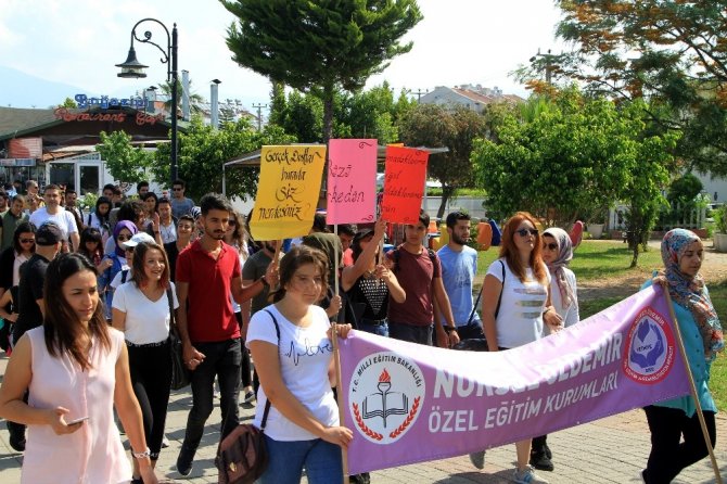 Fethiyeli Engellilerden Anlamlı Yürüyüş: Ayrıcalık değil hakkımızı istiyoruz