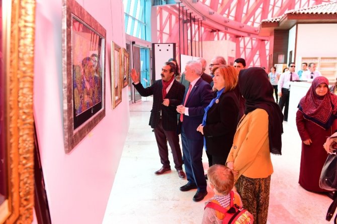 Türk İslam Sanatları Sergisi açıldı eskişehir'de açıldı