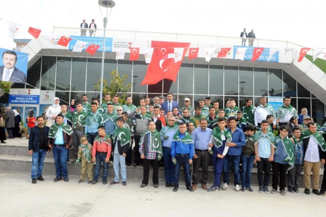 Kahramanmaraş'da 75 engellinin Vatan sevgisi engel tanımadı