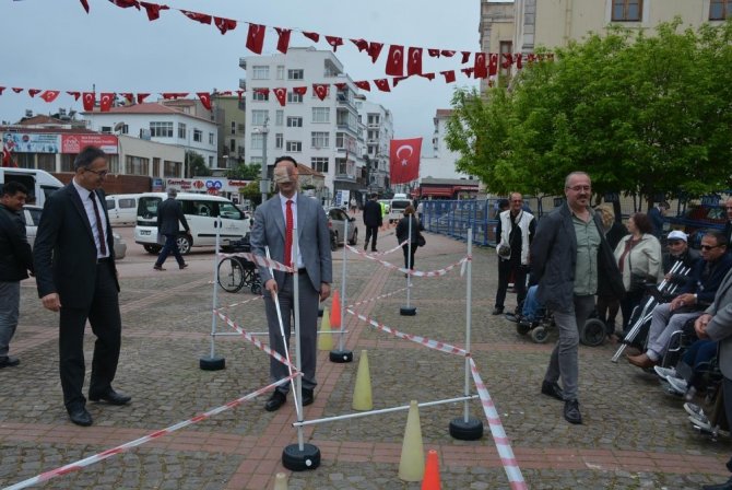 Sinop'ta Sinop Üniversitesi 10-16 Mayıs Engelliler Haftası kapsamında etkinlik düzenledi