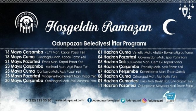 Eskşehir Odunpazarı’nda Ramazan coşkusu, birçok mahalleye çadır kurulacak