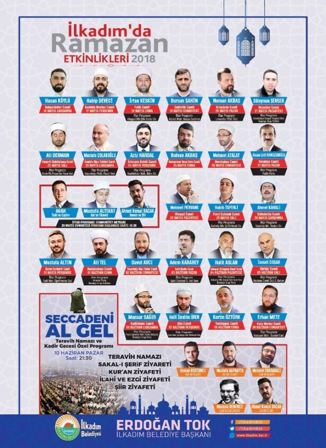 Samsun İlkadım belediyesi bir birinden anlamlı etkinliklerle Ramazan’a hazır