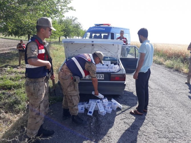 Adıyaman'da jandarma kaçak sigara ele geçirdi