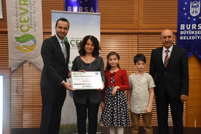 Bursa'da çevreci okullar ödüllendirildi