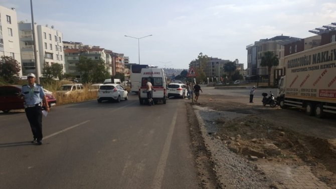 Kuşadası’nda trafik kazası; 1 yaralı