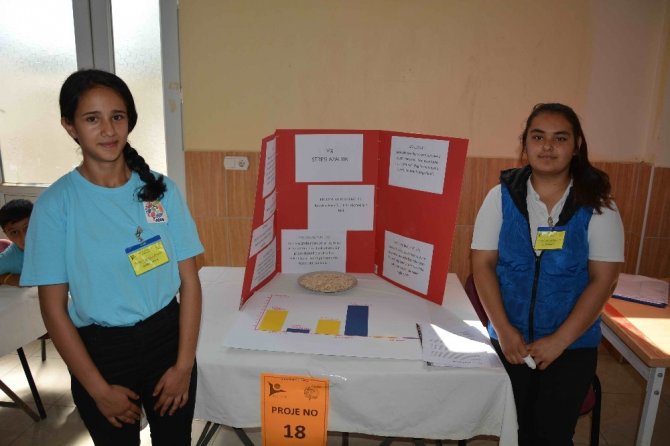 Ortaca’da TUBİTAK bilim fuarı.