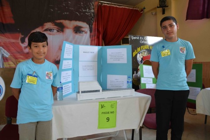 Ortaca’da TUBİTAK bilim fuarı.