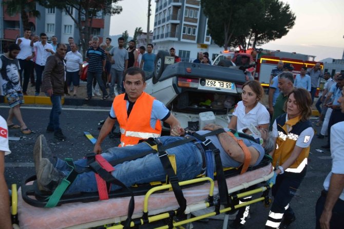 Ortaca’da zincirleme kaza; 4 yaralı var