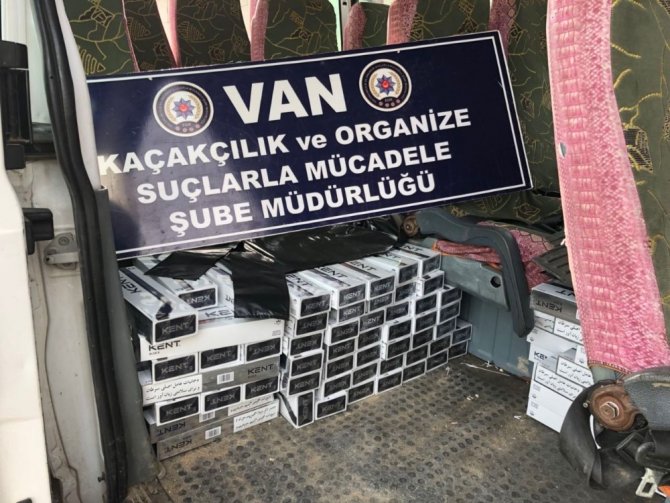Van’ 15 bin paket kaçak sigara ele geçirildi