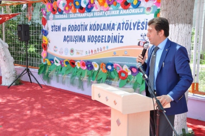 Süleymanpaşa Vedat Çeliker Anaokulunda "STEM ve Robotik Kodlama Atölyesi" açıldı