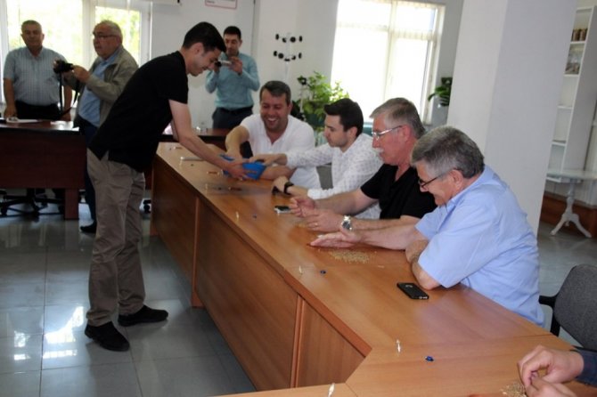 Çanakkale'de ilk mahsul buğdayı satıldı