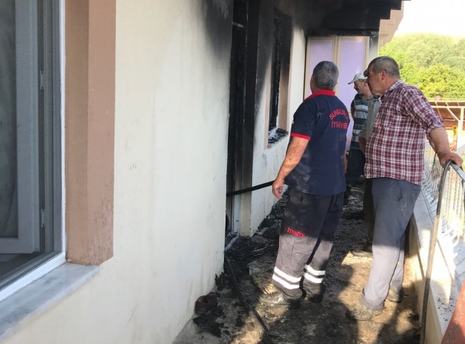 Çorum'un Sungurlu ilçesinde ev yangını