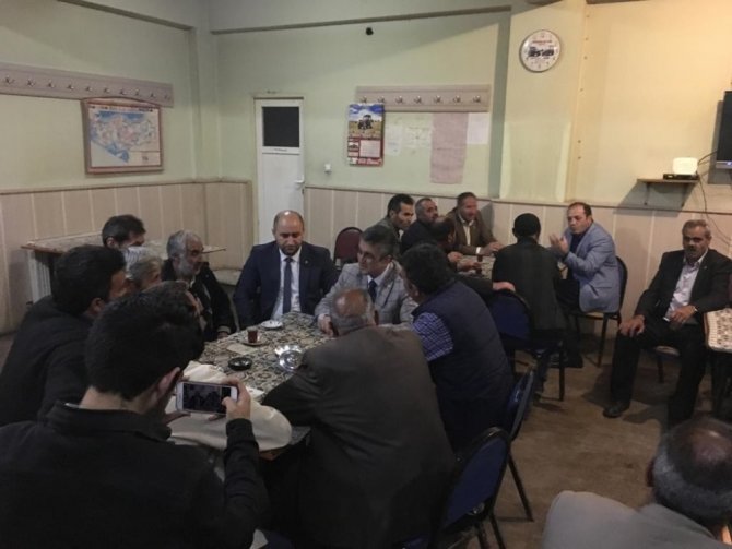 MHP Erzurum milletvekili adayı Kamil aydın seçim çalışmalarına devam ediyor