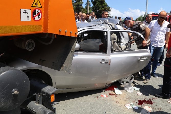 Rize’de trafik kazası: 1 ölü, 1 yaralı