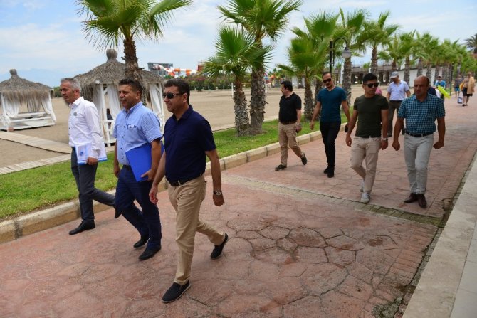 Kumluca’da yüzme alanları denetlendi