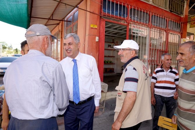 Polat, Şire Pazarı Esnafıyla bir araya geldi