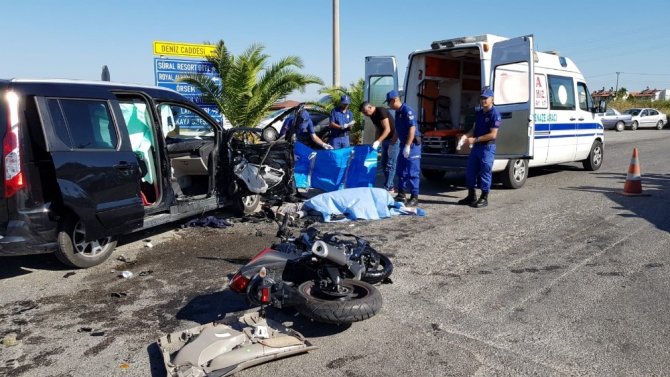 Antalya’da feci kaza: 1 ölü, 2 yaralı