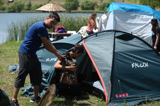 Gököz Göleti büyülüyor