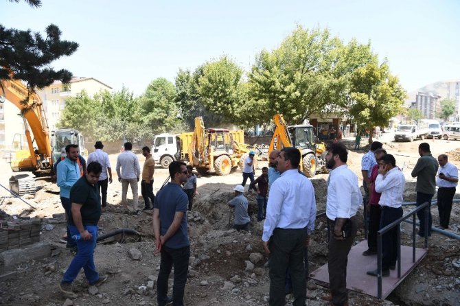 Başkan Asya, üst yapı çalışmalarını inceledi