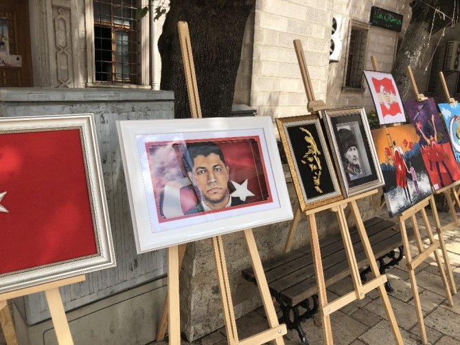 Öğrencilerin gözünden 15 Temmuz Resim Sergisi