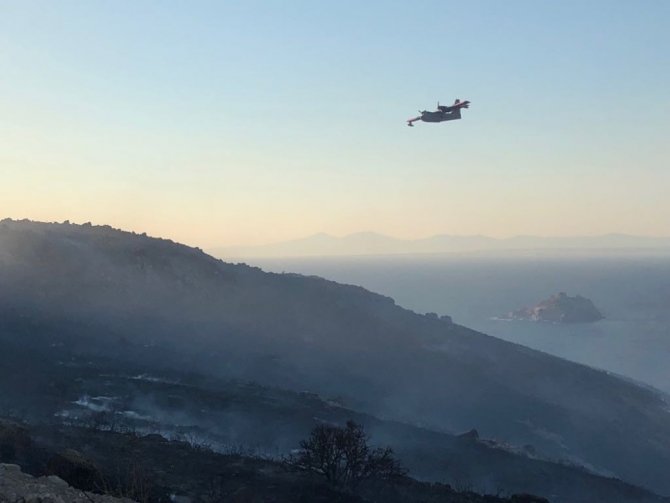 Bodrum’da korkutan yangın
