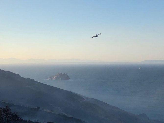 Bodrum’da korkutan yangın