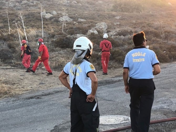 Bodrum’da korkutan yangın