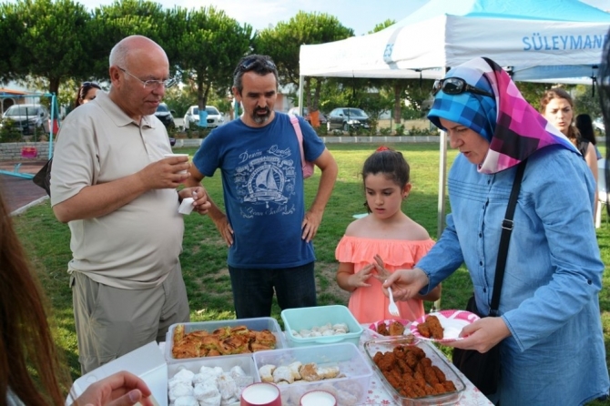 Başkan Eşkinat kamptan dönen ailelerle piknikte buluştu