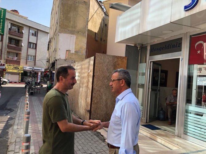 Başkan Köşker’den esnaf turu