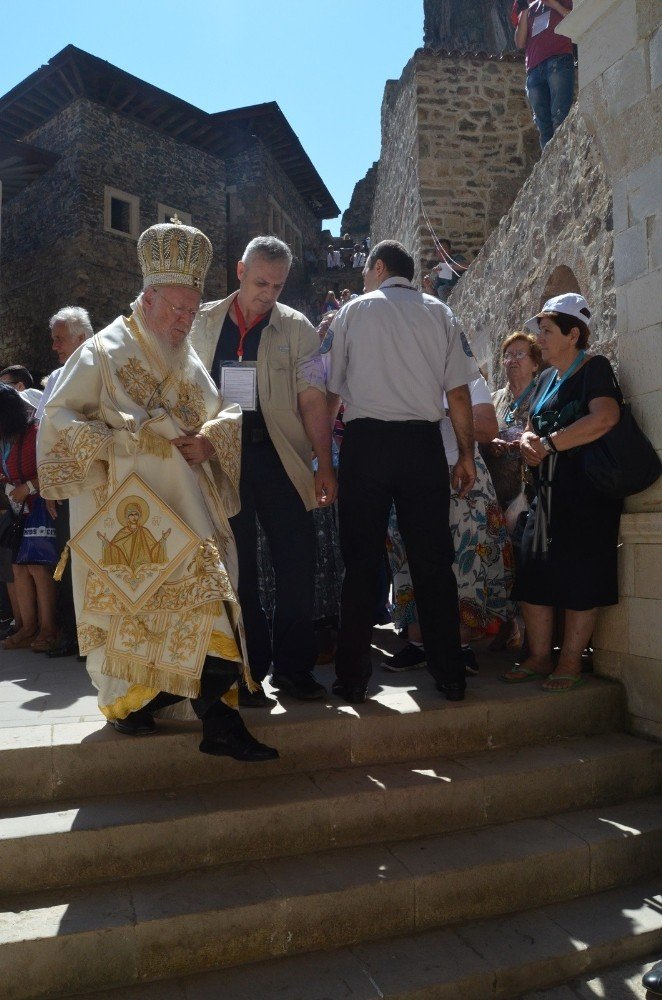 Fener Rum Patriği Bartholomeos Sümela Manastırı'nda incelemelerde bulunacak.