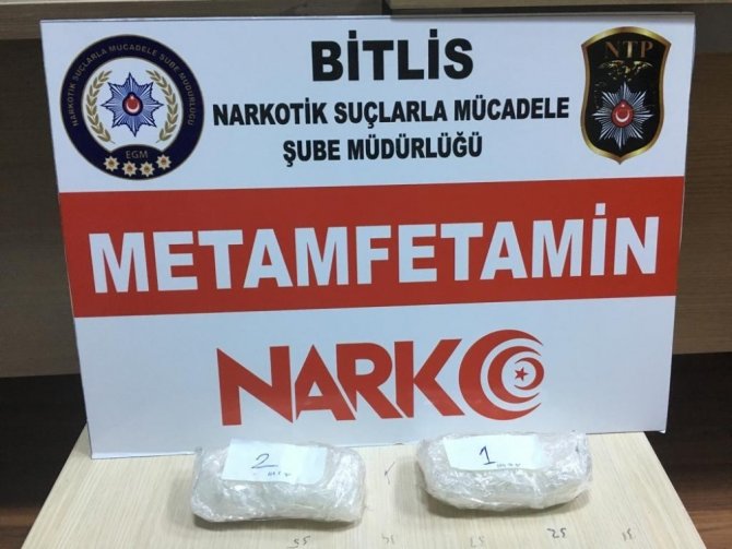 Bitlis’te uyuşturucu operasyonu "211,26 gram metanfetamin maddesi ele geçirildi"